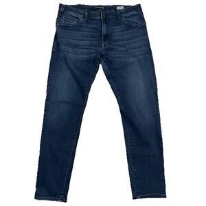 BKE Jake Jeans Men's Size 36x34 (36x31) Slim Leg Blue Dark Wash Western‎ Stretch